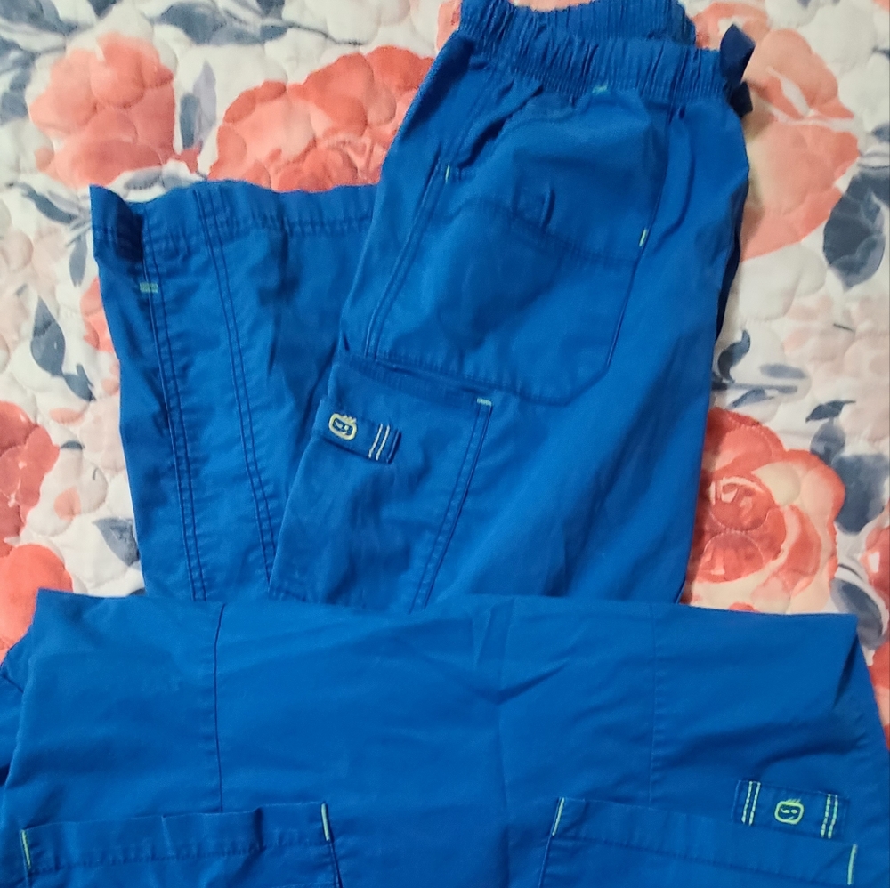 WINK 3 Piece Scrub Set Royal Blue
